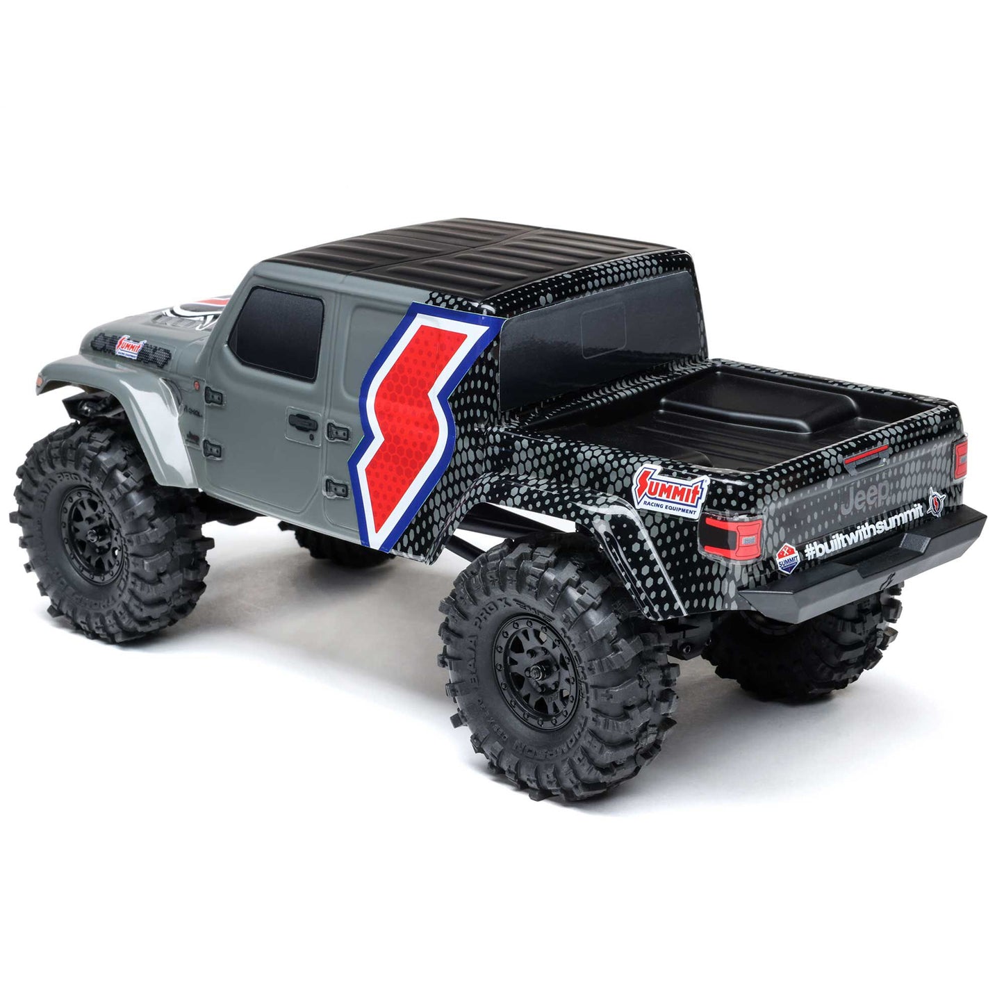 Axial SCX24 Summit Racing Jeep Gladiator 4x4 Rock Crawler RTR, Gray