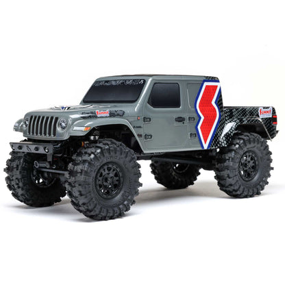 Axial SCX24 Summit Racing Jeep Gladiator 4x4 Rock Crawler RTR, Gray