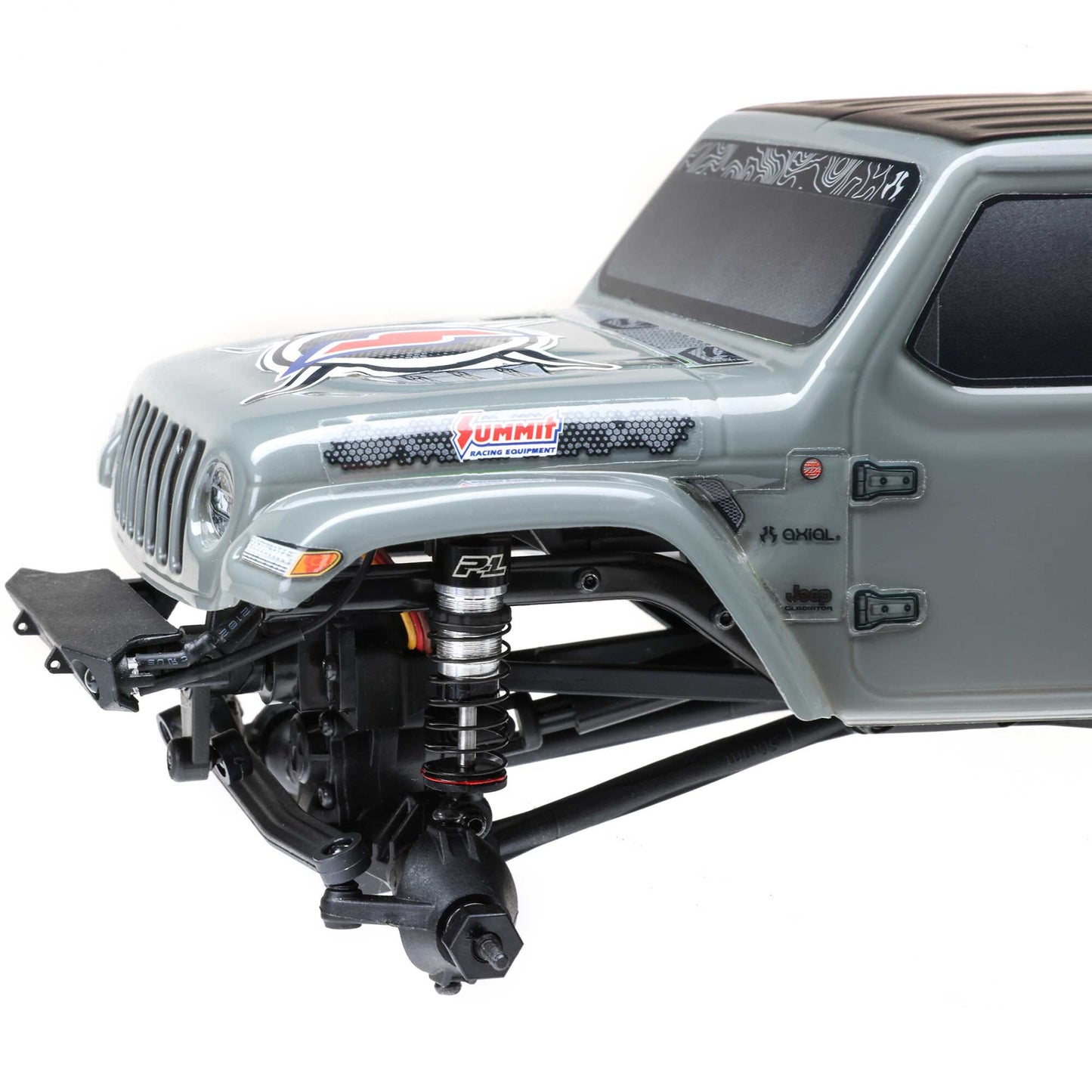 Axial SCX24 Summit Racing Jeep Gladiator 4x4 Rock Crawler RTR, Gray