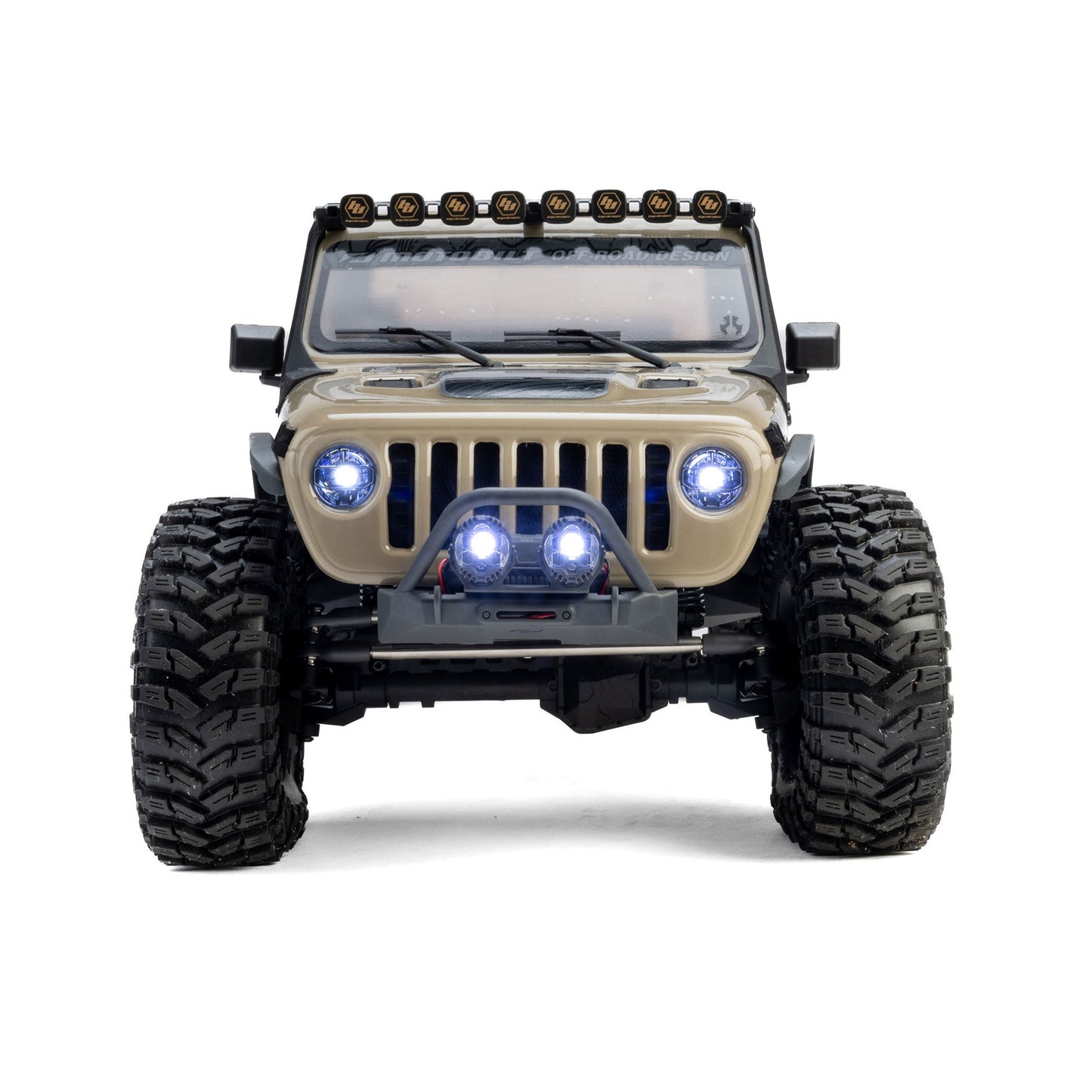1/10 SCX10 III Motobilt Waypoint Jeep JT Gladiator 4X4 RTR Brushed Rock Crawler, Tan