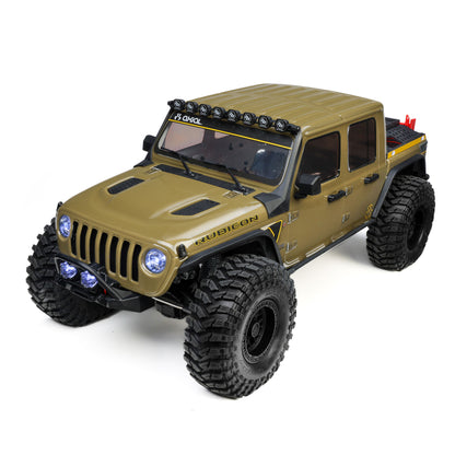 1/10 SCX10 III Motobilt Waypoint Jeep JT Gladiator 4X4 RTR Brushed Rock Crawler, Green