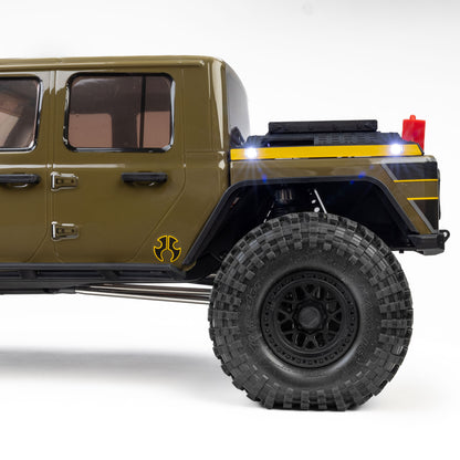 1/10 SCX10 III Motobilt Waypoint Jeep JT Gladiator 4X4 RTR Brushed Rock Crawler, Green