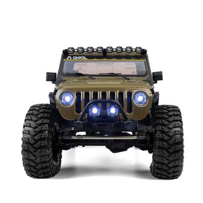 1/10 SCX10 III Motobilt Waypoint Jeep JT Gladiator 4X4 RTR Brushed Rock Crawler, Green