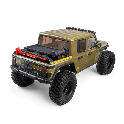 1/10 SCX10 III Motobilt Waypoint Jeep JT Gladiator 4X4 RTR Brushed Rock Crawler, Green