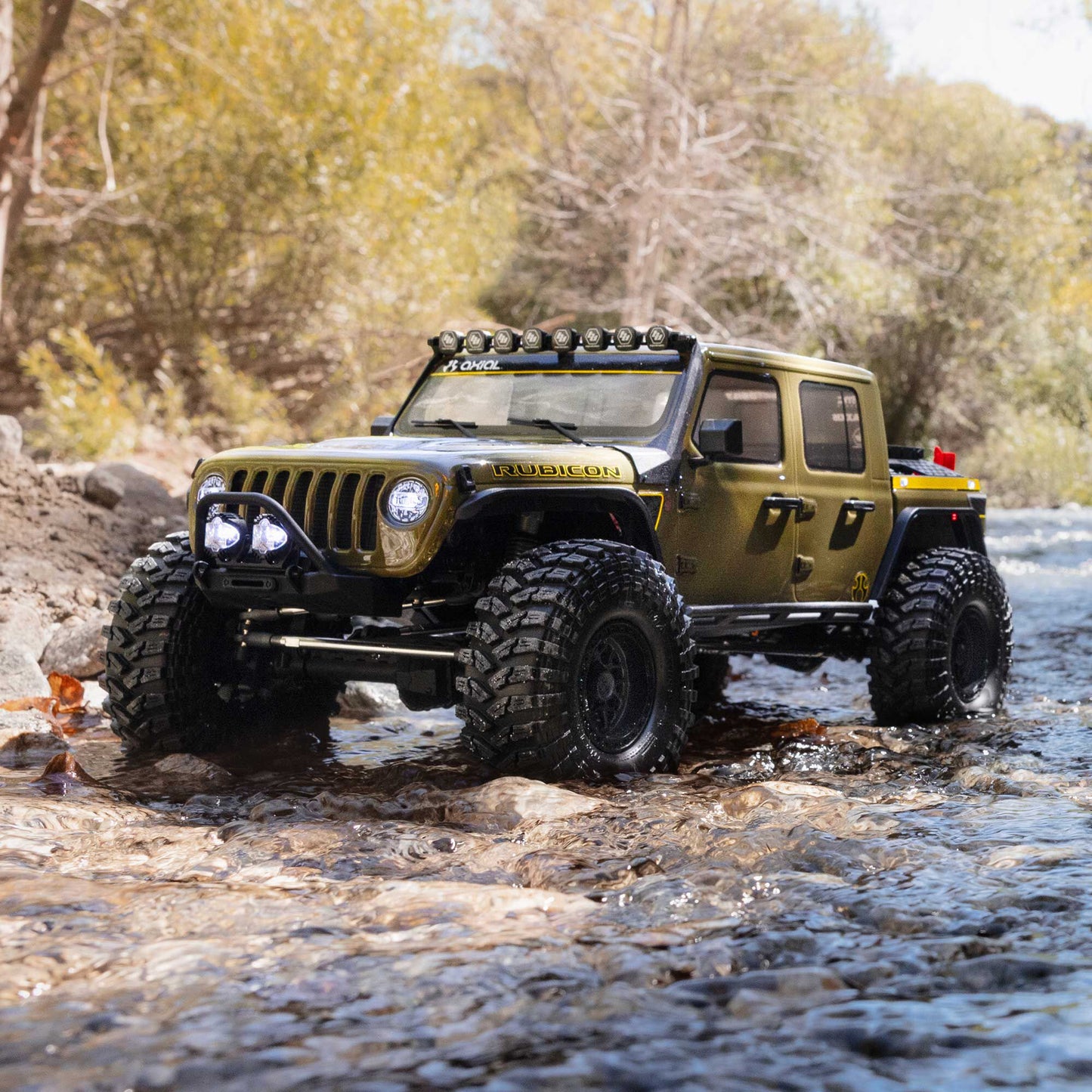 1/10 SCX10 III Motobilt Waypoint Jeep JT Gladiator 4X4 RTR Brushed Rock Crawler, Green
