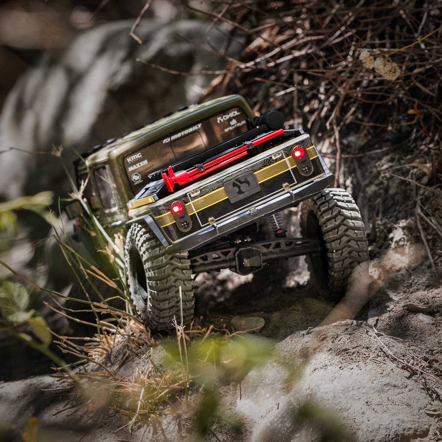 1/10 SCX10 III Motobilt Waypoint Jeep JT Gladiator 4X4 RTR Brushed Rock Crawler, Green