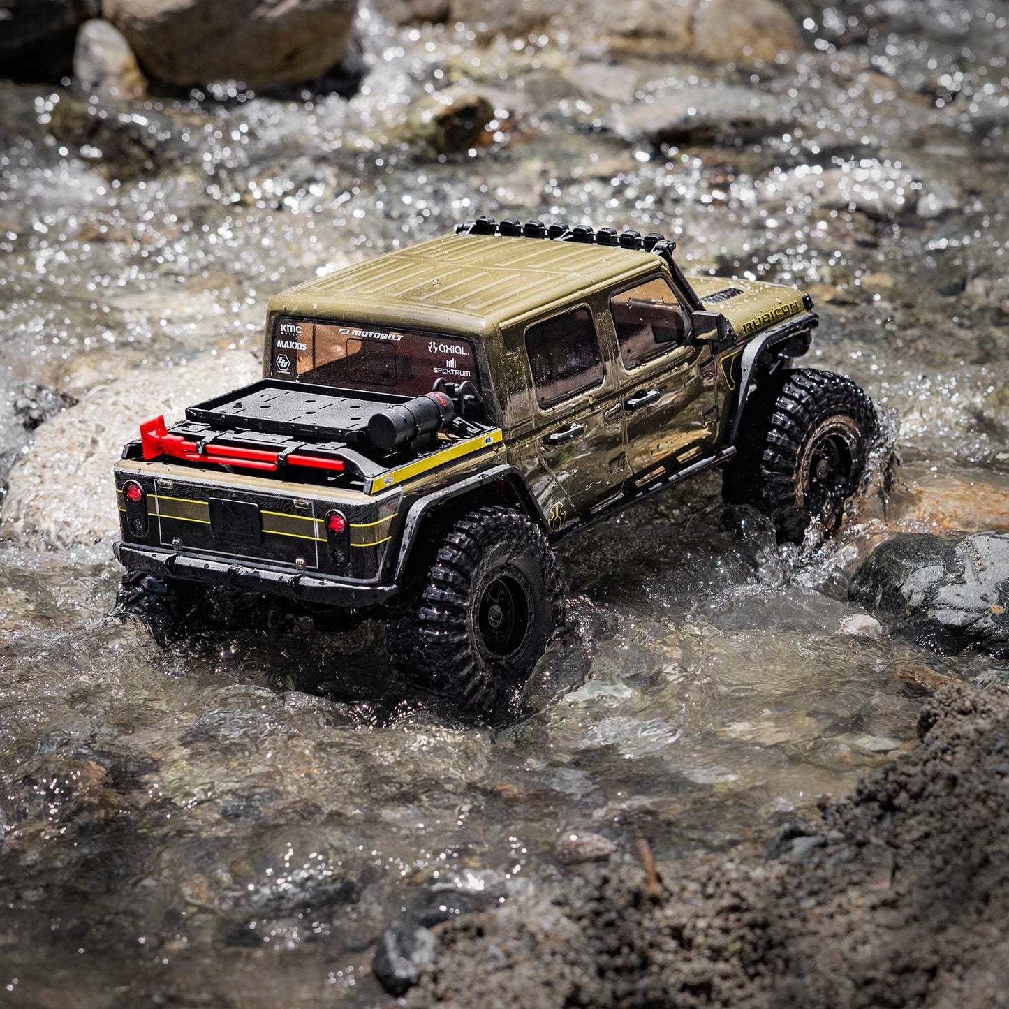 1/10 SCX10 III Motobilt Waypoint Jeep JT Gladiator 4X4 RTR Brushed Rock Crawler, Green