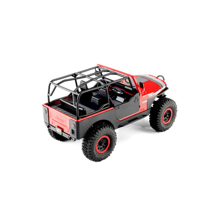 1/30 SCX30 Jeep CJ-7 GenRight 4X4 RTR Brushed Rock Crawler (Battery & Charger Included), Red