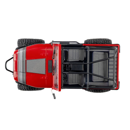 1/30 SCX30 Jeep CJ-7 GenRight 4X4 RTR Brushed Rock Crawler (Battery & Charger Included), Red