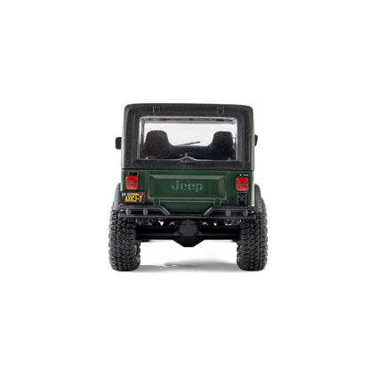 1/30 SCX30 Jeep CJ-7 Renegade 4X4 RTR Brushed Rock Crawler (Battery & Charger Included), Green