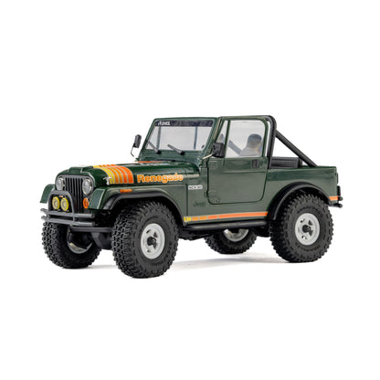 1/30 SCX30 Jeep CJ-7 Renegade 4X4 RTR Brushed Rock Crawler (Battery & Charger Included), Green