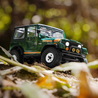 1/30 SCX30 Jeep CJ-7 Renegade 4X4 RTR Brushed Rock Crawler (Battery & Charger Included), Green