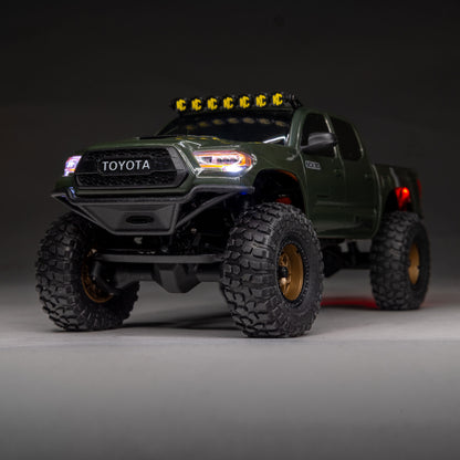 Axial 1/30 SCX30 Toyota Tacoma TRD Pro Extreme Off-Road 4X4 RTR Brushed Rock Crawler (Battery & Charger Included), Green