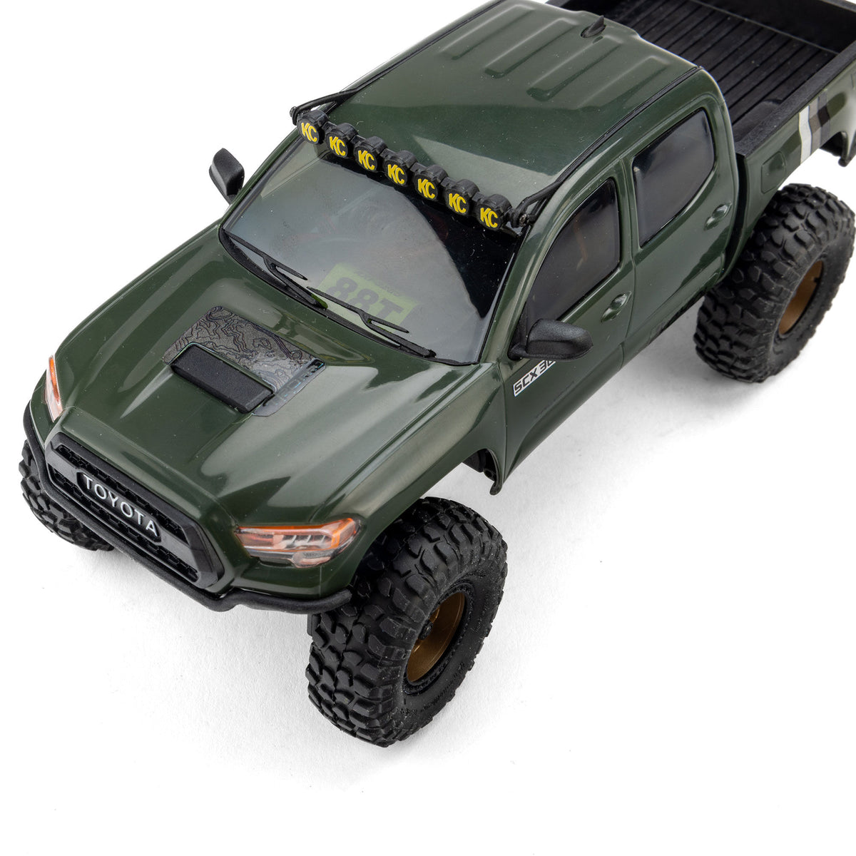 Axial 1/30 SCX30 Toyota Tacoma TRD Pro Extreme Off-Road 4X4 RTR Brushed Rock Crawler (Battery & Charger Included), Green