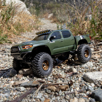 Axial 1/30 SCX30 Toyota Tacoma TRD Pro Extreme Off-Road 4X4 RTR Brushed Rock Crawler (Battery & Charger Included), Green