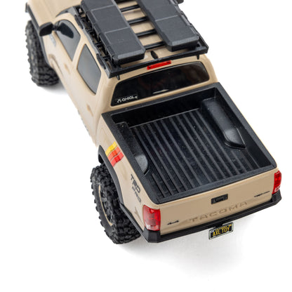 Axial 1/30 SCX30 Toyota Tacoma TRD Pro Overland Edition 4X4 RTR Brushed Rock Crawler (Battery & Charger Included), Tan