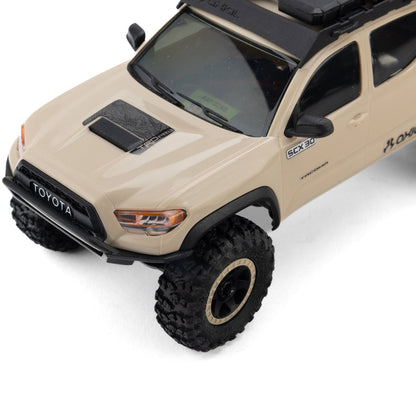 Axial 1/30 SCX30 Toyota Tacoma TRD Pro Overland Edition 4X4 RTR Brushed Rock Crawler (Battery & Charger Included), Tan