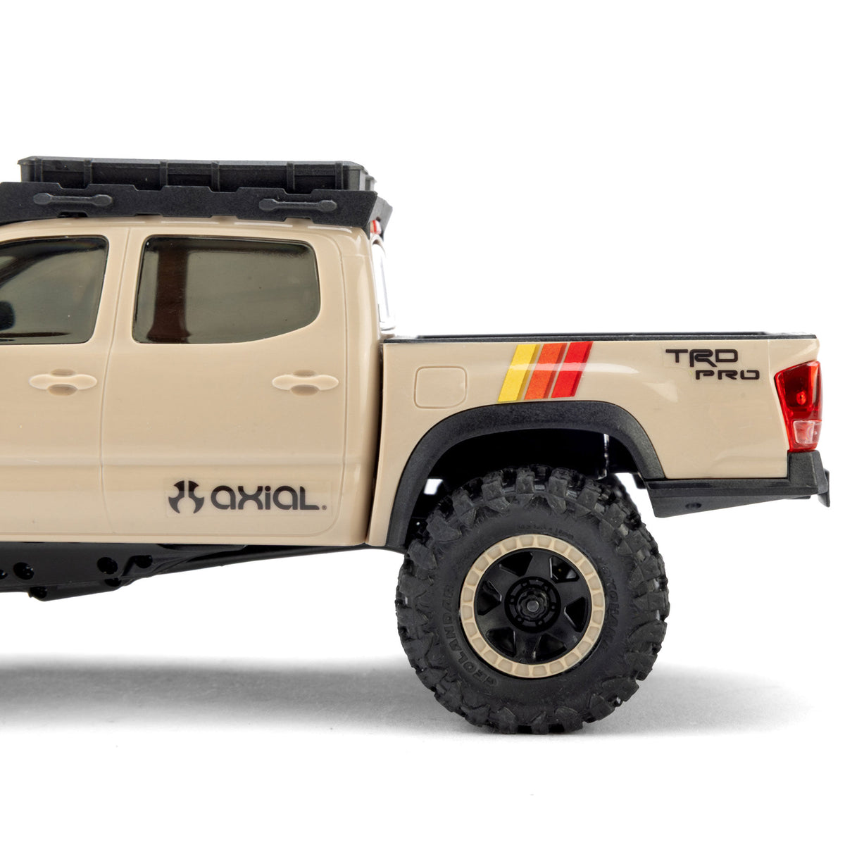 Axial 1/30 SCX30 Toyota Tacoma TRD Pro Overland Edition 4X4 RTR Brushed Rock Crawler (Battery & Charger Included), Tan