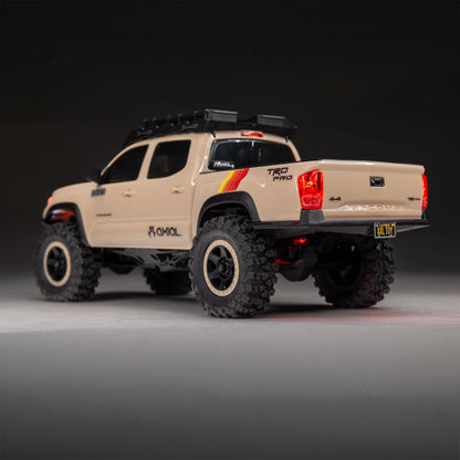Axial 1/30 SCX30 Toyota Tacoma TRD Pro Overland Edition 4X4 RTR Brushed Rock Crawler (Battery & Charger Included), Tan