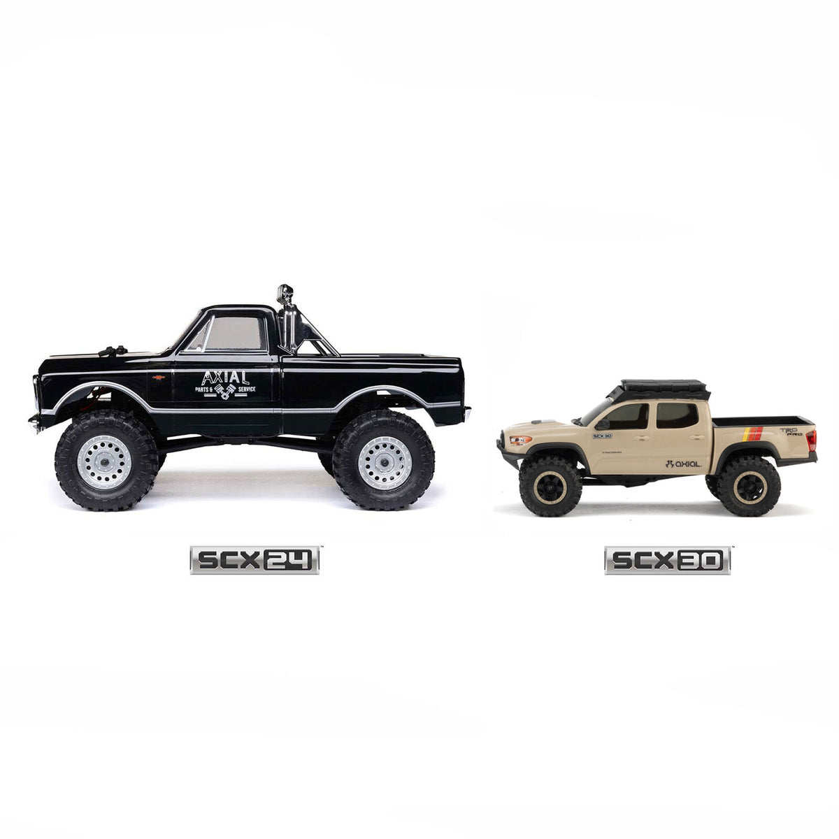 Axial 1/30 SCX30 Toyota Tacoma TRD Pro Overland Edition 4X4 RTR Brushed Rock Crawler (Battery & Charger Included), Tan