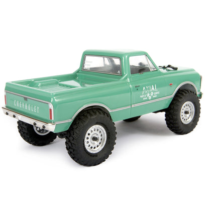 Axial 1/24 SCX24 1967 Chevrolet C10 4X4 RTR Brushed Rock Crawler (Battery & Charger Included), Light Green