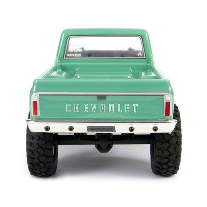 Axial 1/24 SCX24 1967 Chevrolet C10 4X4 RTR Brushed Rock Crawler (Battery & Charger Included), Light Green
