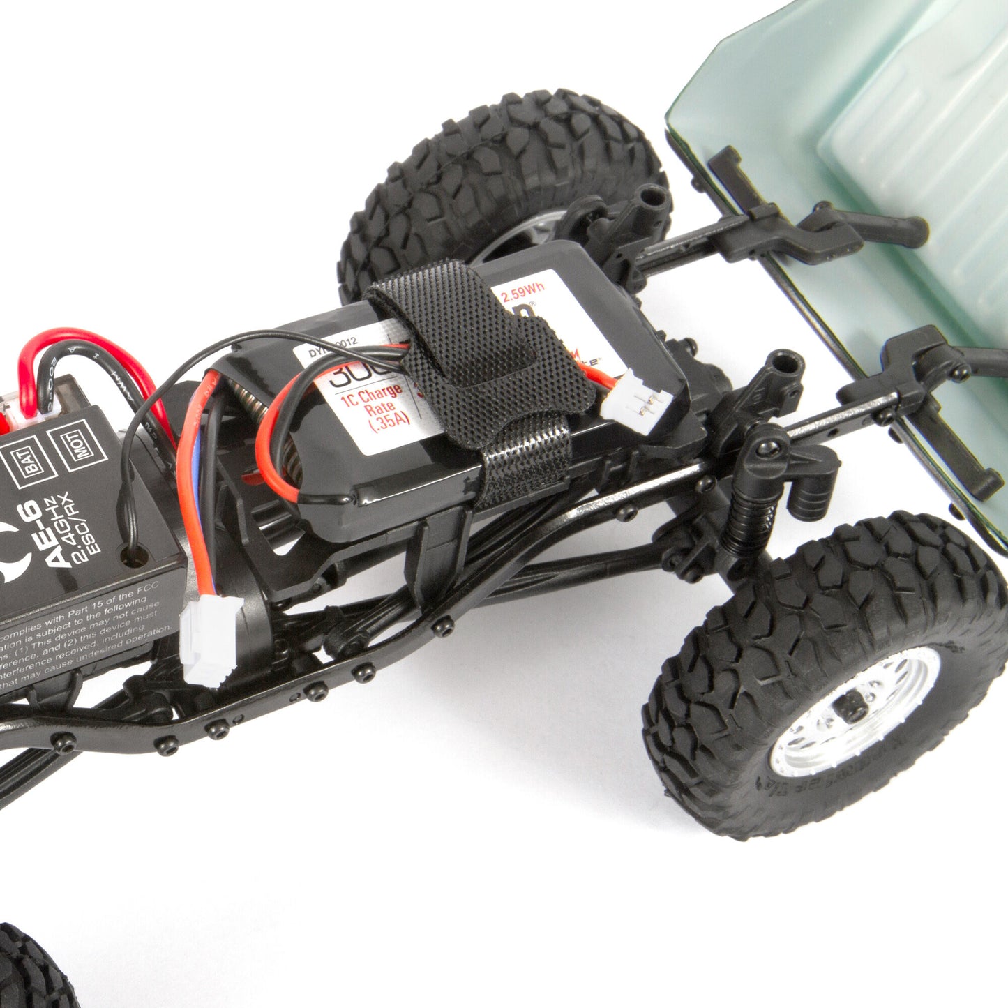 Axial 1/24 SCX24 1967 Chevrolet C10 4X4 RTR Brushed Rock Crawler (Battery & Charger Included), Light Green