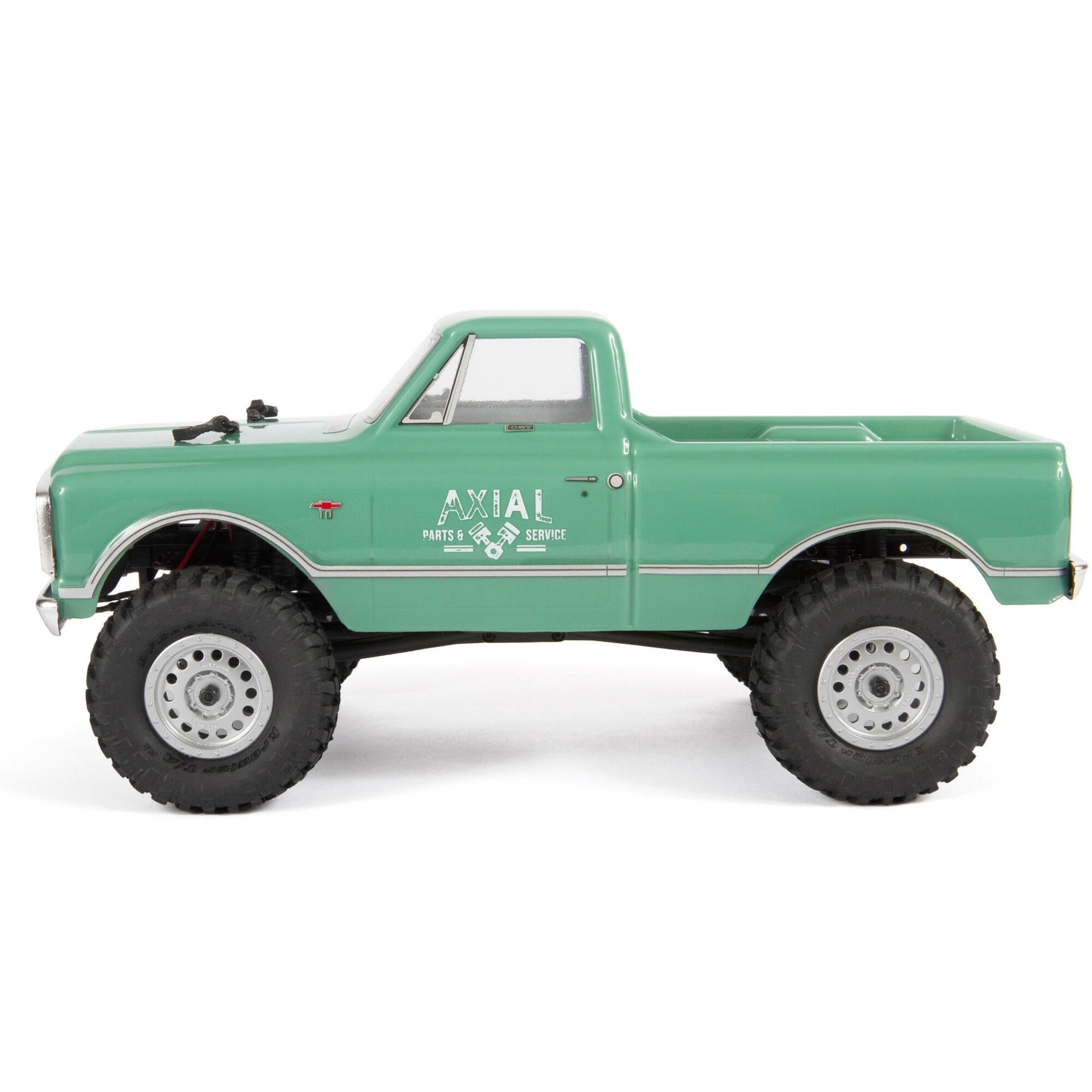Axial 1/24 SCX24 1967 Chevrolet C10 4X4 RTR Brushed Rock Crawler (Battery & Charger Included), Light Green