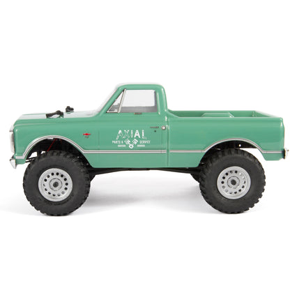 Axial 1/24 SCX24 1967 Chevrolet C10 4X4 RTR Brushed Rock Crawler (Battery & Charger Included), Light Green