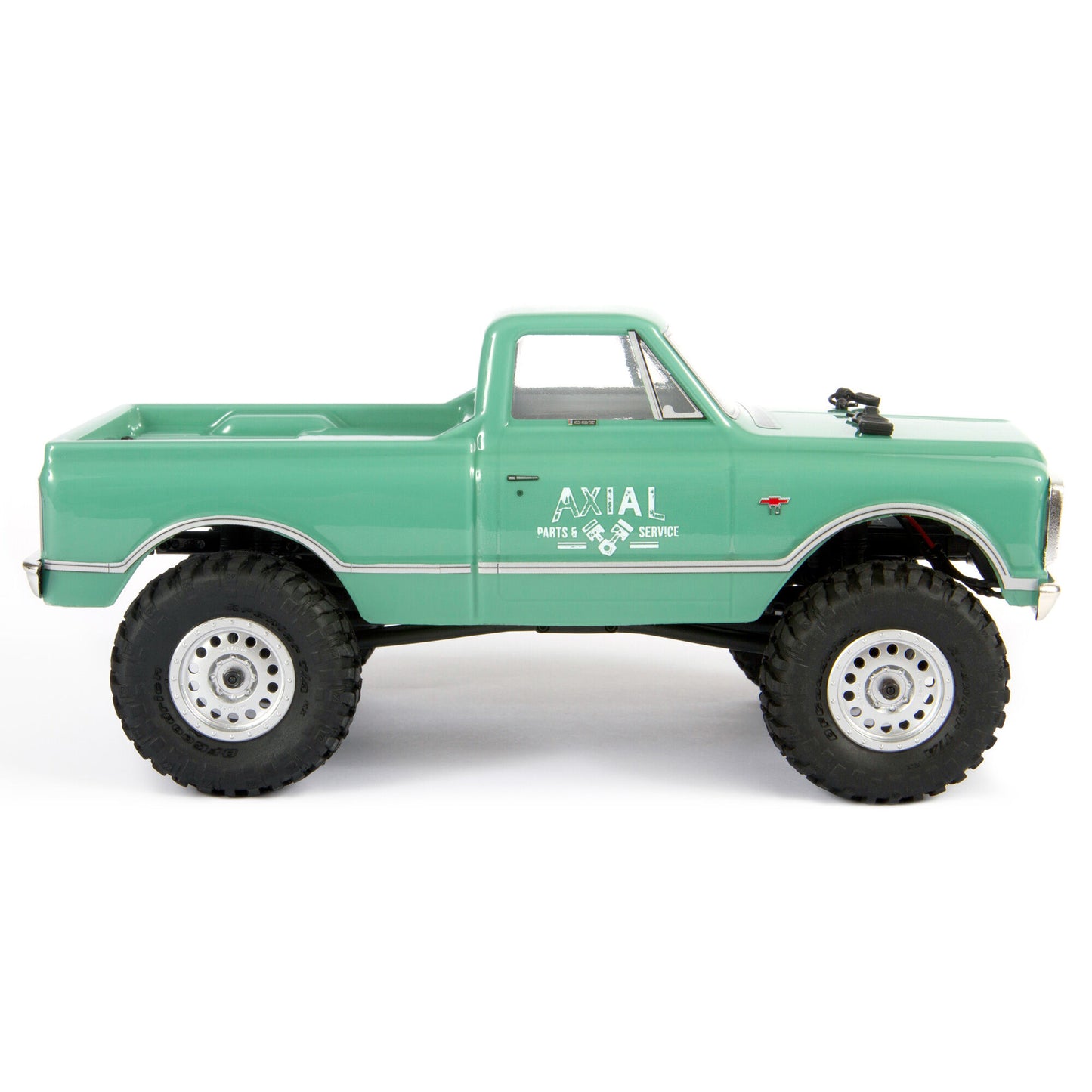 Axial 1/24 SCX24 1967 Chevrolet C10 4X4 RTR Brushed Rock Crawler (Battery & Charger Included), Light Green