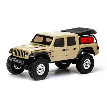 Axial 1/24 SCX24 Jeep JT Gladiator 4X4 RTR Brushed Rock Crawler (Battery & Charger Included), Beige