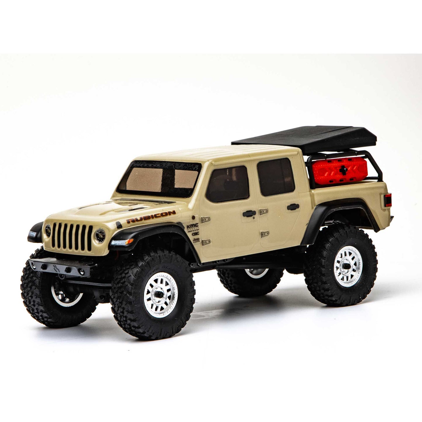 Axial 1/24 SCX24 Jeep JT Gladiator 4X4 RTR Brushed Rock Crawler (Battery & Charger Included), Beige