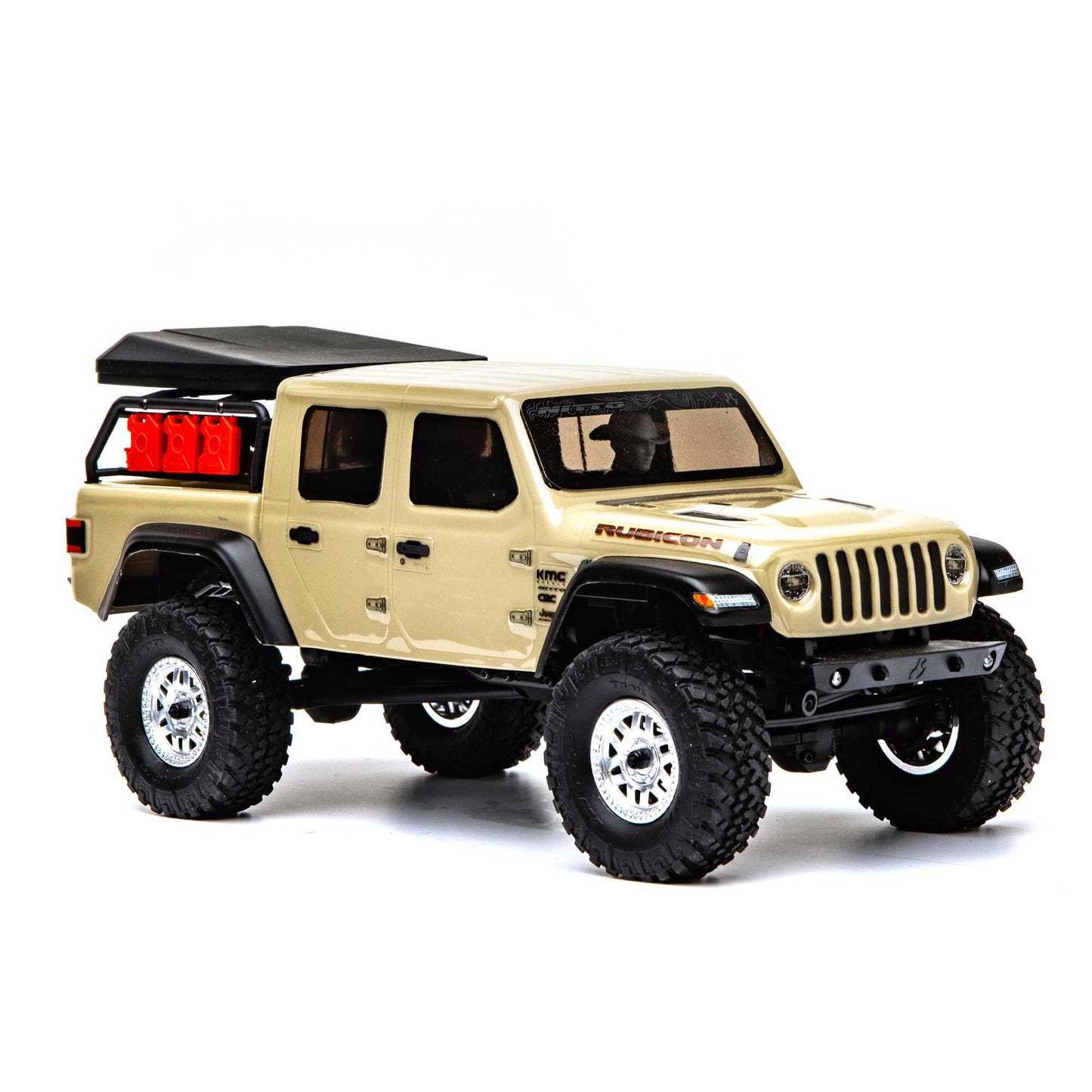 Axial 1/24 SCX24 Jeep JT Gladiator 4X4 RTR Brushed Rock Crawler (Battery & Charger Included), Beige