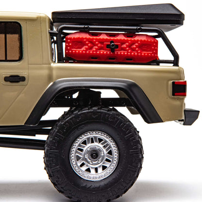 Axial 1/24 SCX24 Jeep JT Gladiator 4X4 RTR Brushed Rock Crawler (Battery & Charger Included), Beige