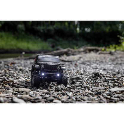 Axial 1/24 SCX24 Jeep JT Gladiator 4X4 RTR Brushed Rock Crawler (Battery & Charger Included), Black