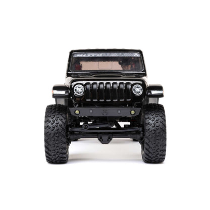 Axial 1/24 SCX24 Jeep JT Gladiator 4X4 RTR Brushed Rock Crawler (Battery & Charger Included), Black