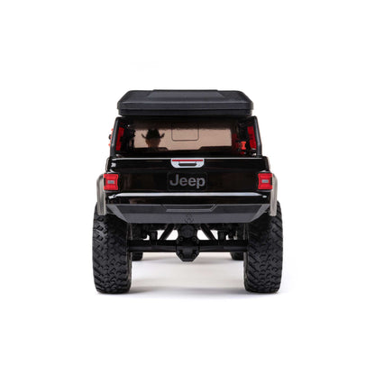 Axial 1/24 SCX24 Jeep JT Gladiator 4X4 RTR Brushed Rock Crawler (Battery & Charger Included), Black