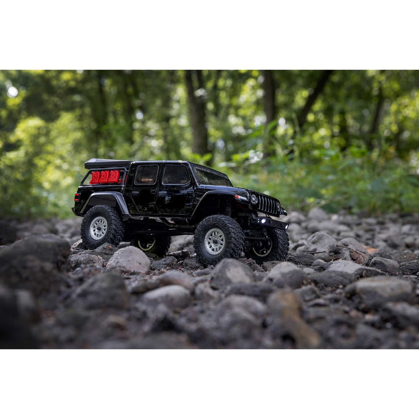 Axial 1/24 SCX24 Jeep JT Gladiator 4X4 RTR Brushed Rock Crawler (Battery & Charger Included), Black