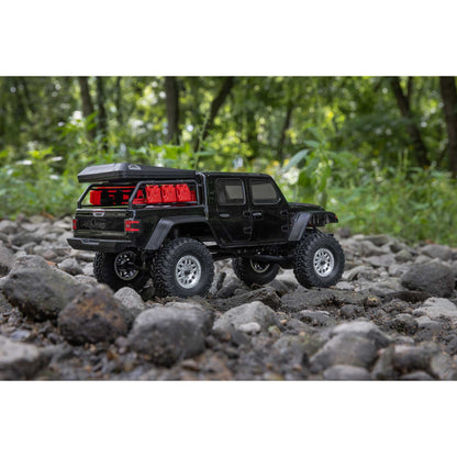 Axial 1/24 SCX24 Jeep JT Gladiator 4X4 RTR Brushed Rock Crawler (Battery & Charger Included), Black