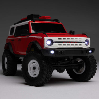 1/24 SCX24 Ford Bronco Heritage Edition 4X4 RTR Brushed Rock Crawler (Battery & Charger Included), Red