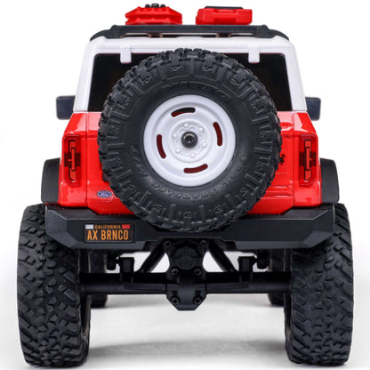 1/24 SCX24 Ford Bronco Heritage Edition 4X4 RTR Brushed Rock Crawler (Battery & Charger Included), Red