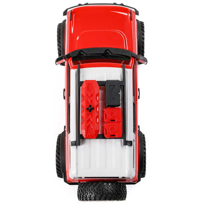 1/24 SCX24 Ford Bronco Heritage Edition 4X4 RTR Brushed Rock Crawler (Battery & Charger Included), Red