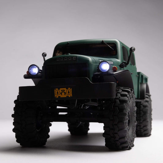 Axial SCX24 40's 4 Door Dodge Power Wagon, Green: 1/24 4WD-RTR