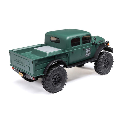 Axial SCX24 40's 4 Door Dodge Power Wagon, Green: 1/24 4WD-RTR