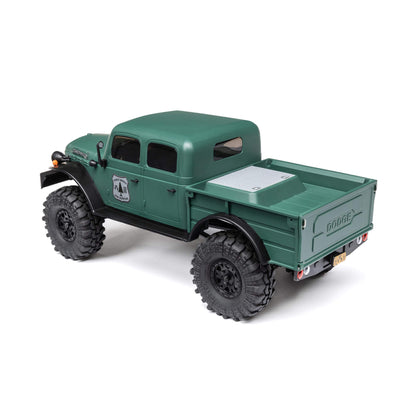 Axial SCX24 40's 4 Door Dodge Power Wagon, Green: 1/24 4WD-RTR