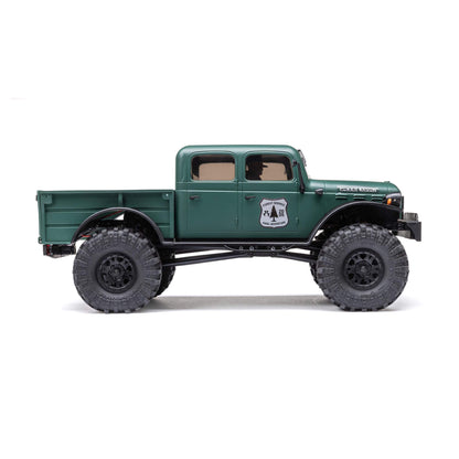 Axial SCX24 40's 4 Door Dodge Power Wagon, Green: 1/24 4WD-RTR