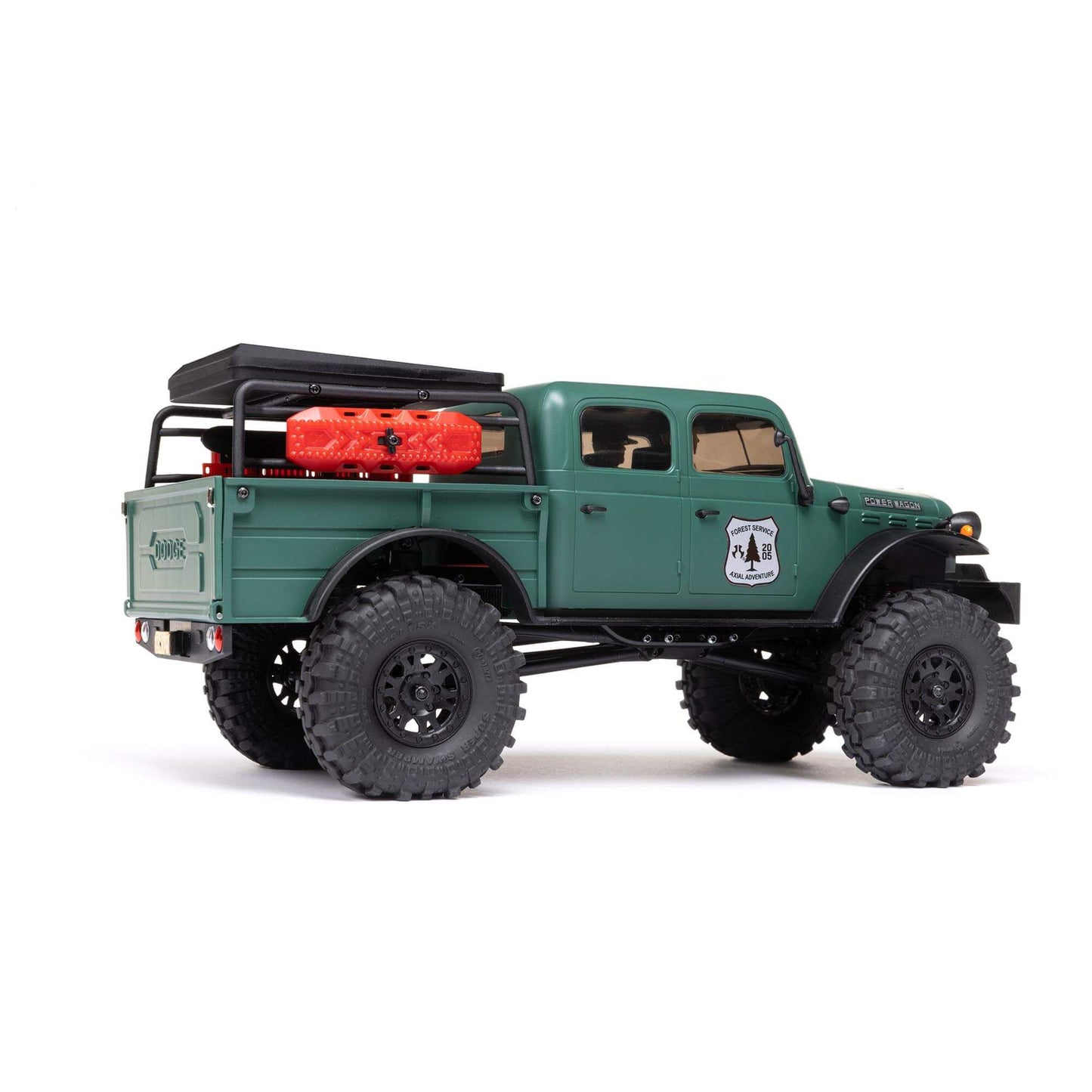 Axial SCX24 40's 4 Door Dodge Power Wagon, Green: 1/24 4WD-RTR