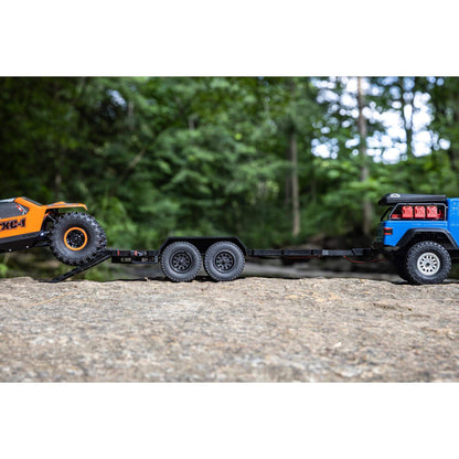 Axial SCX24 Flat Bed Vehicle Trailer with LED Taillights:1/24th