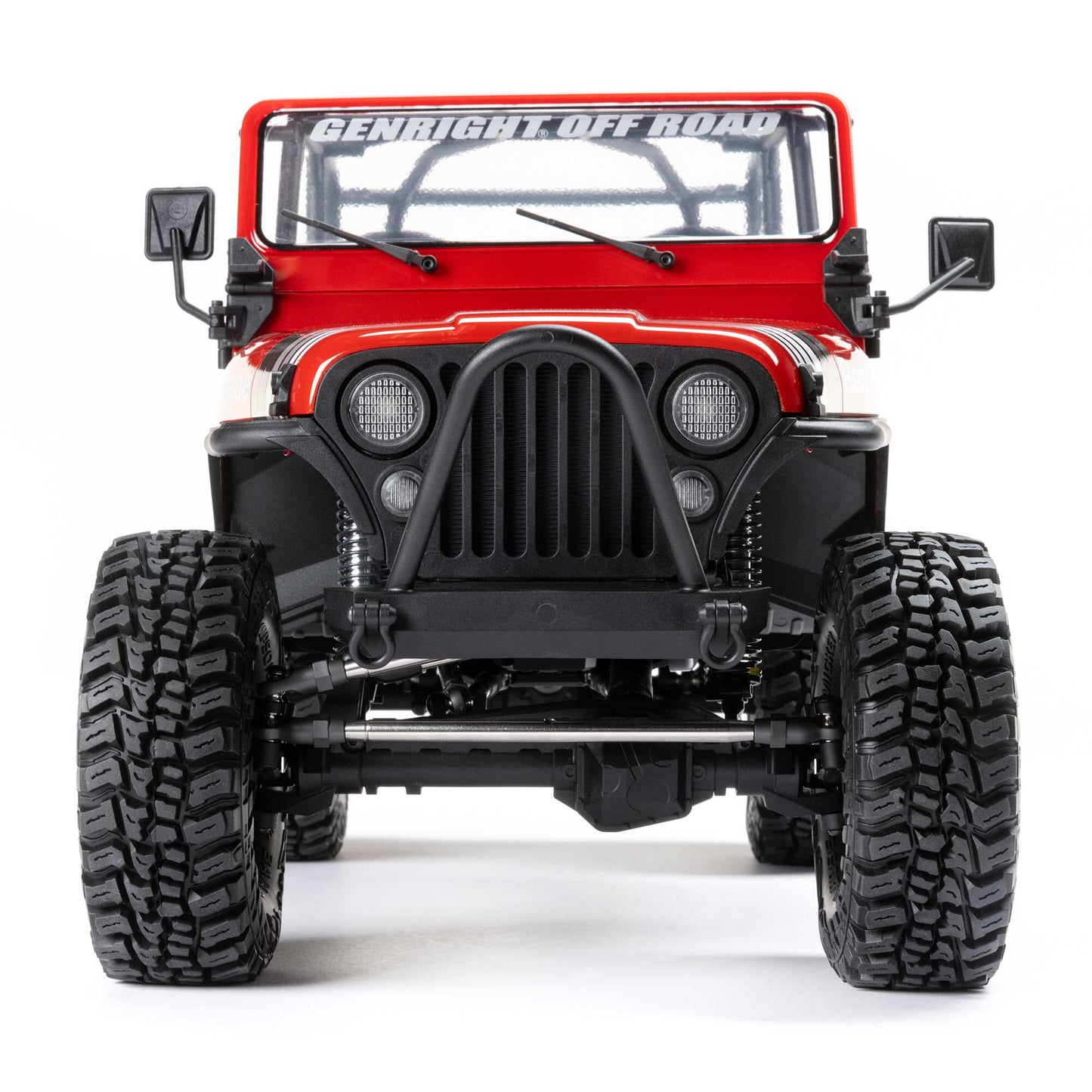 Axial 1/10 SCX10 III Jeep CJ-7 4X4 RTR Brushed Rock Crawler, Red