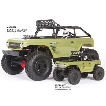 Axial SCX24 Deadbolt 1/24th Scale Elec 4WD - RTR, Green